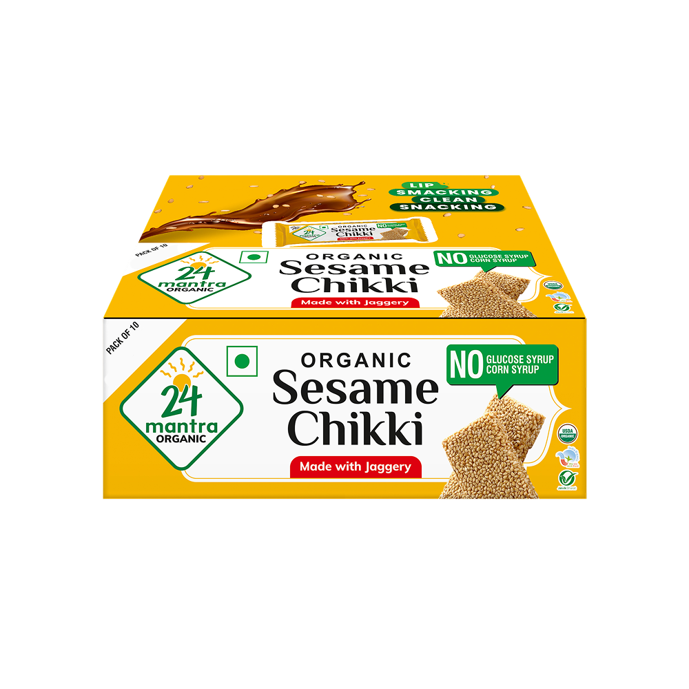 Sesame Chikki Box 24 Mantra Organic Price - Buy Online at ₹100 in
