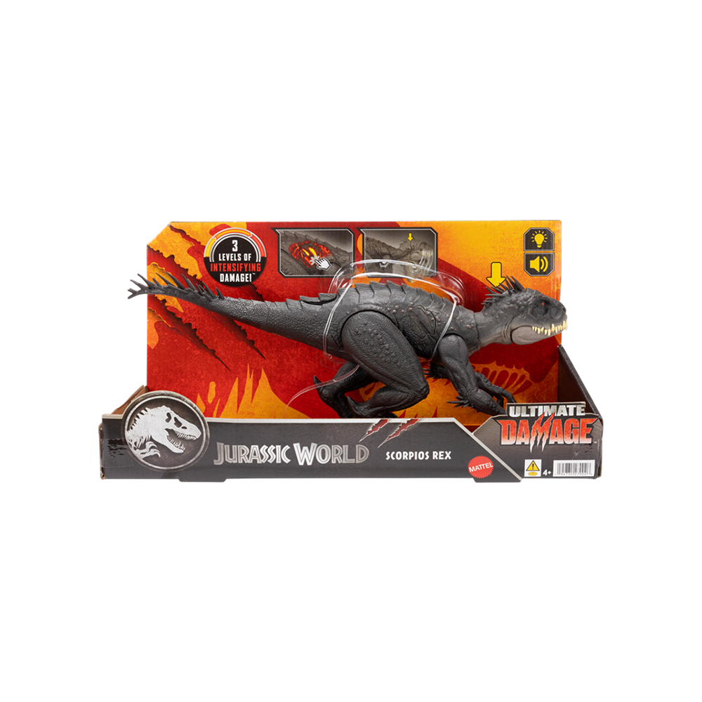 Jurassic World Ultimate Damage Scorpios Rex Dinosaur Toy Figure