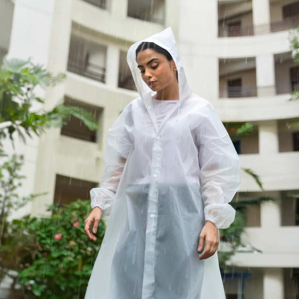 ENFÖLD / Rain Poncho Coat ホワイト ENFÖLD / Rain Poncho Coat ホワイト Urbanfix Unisex Reversible Rain