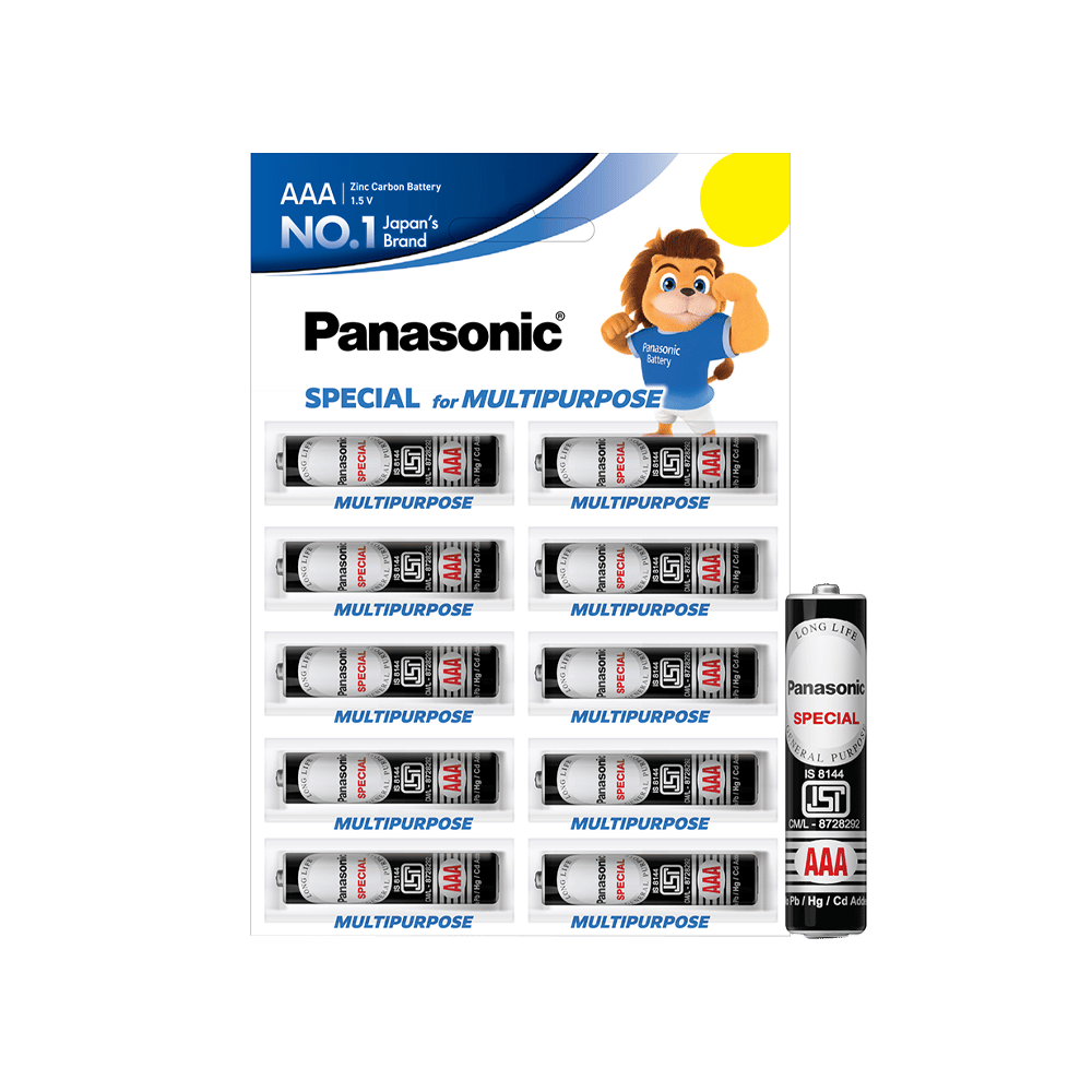 Panasonic Multipurpose AAA Carbon Zinc Battery Price - Buy Online