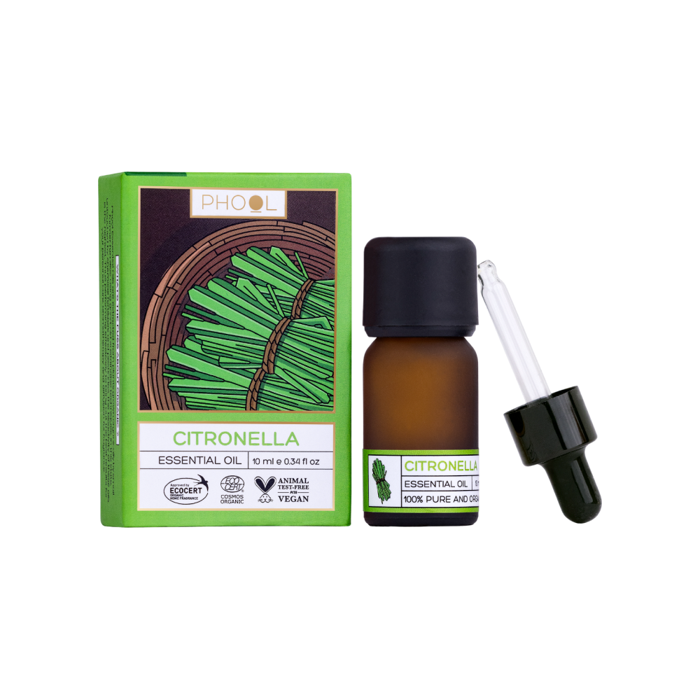 Phool Essential Oil - Natural Mosquito Repellent (Citronella