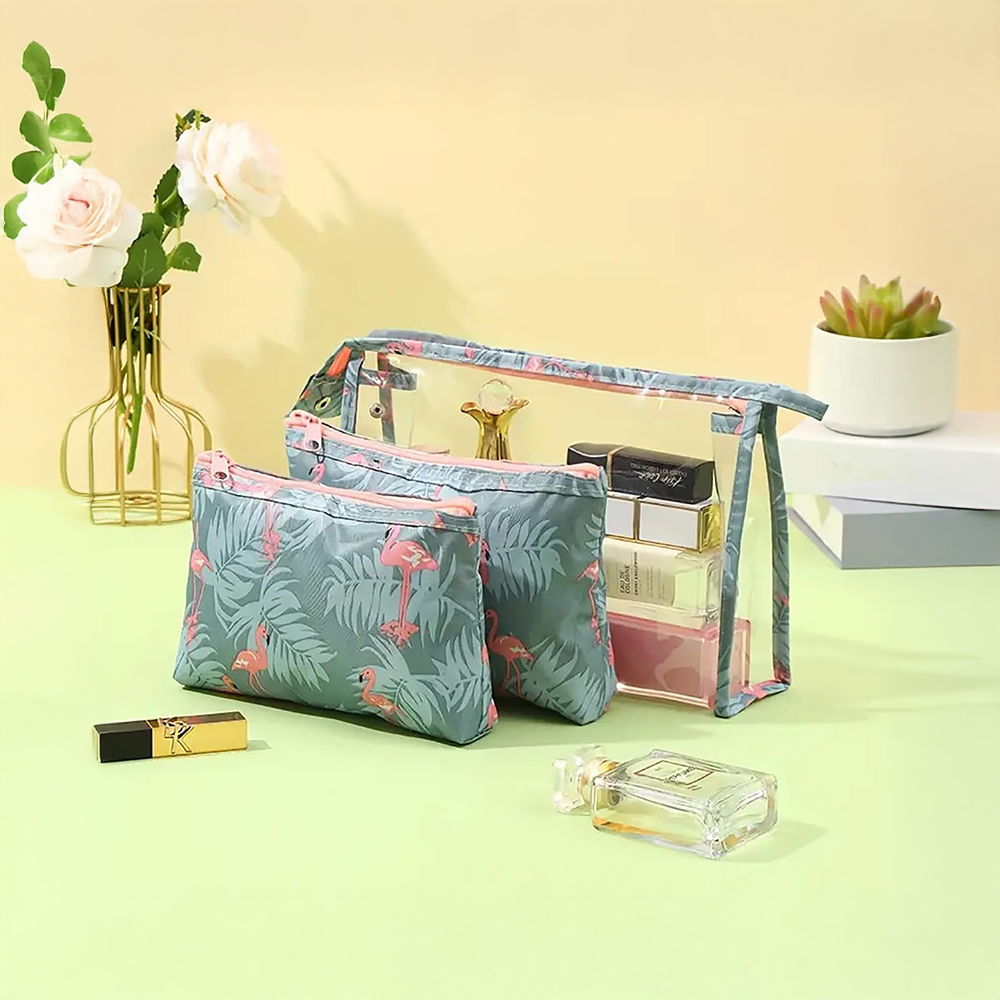 House of Quirk Makeup Travel Pouch Set (Light Grey) Price - Buy