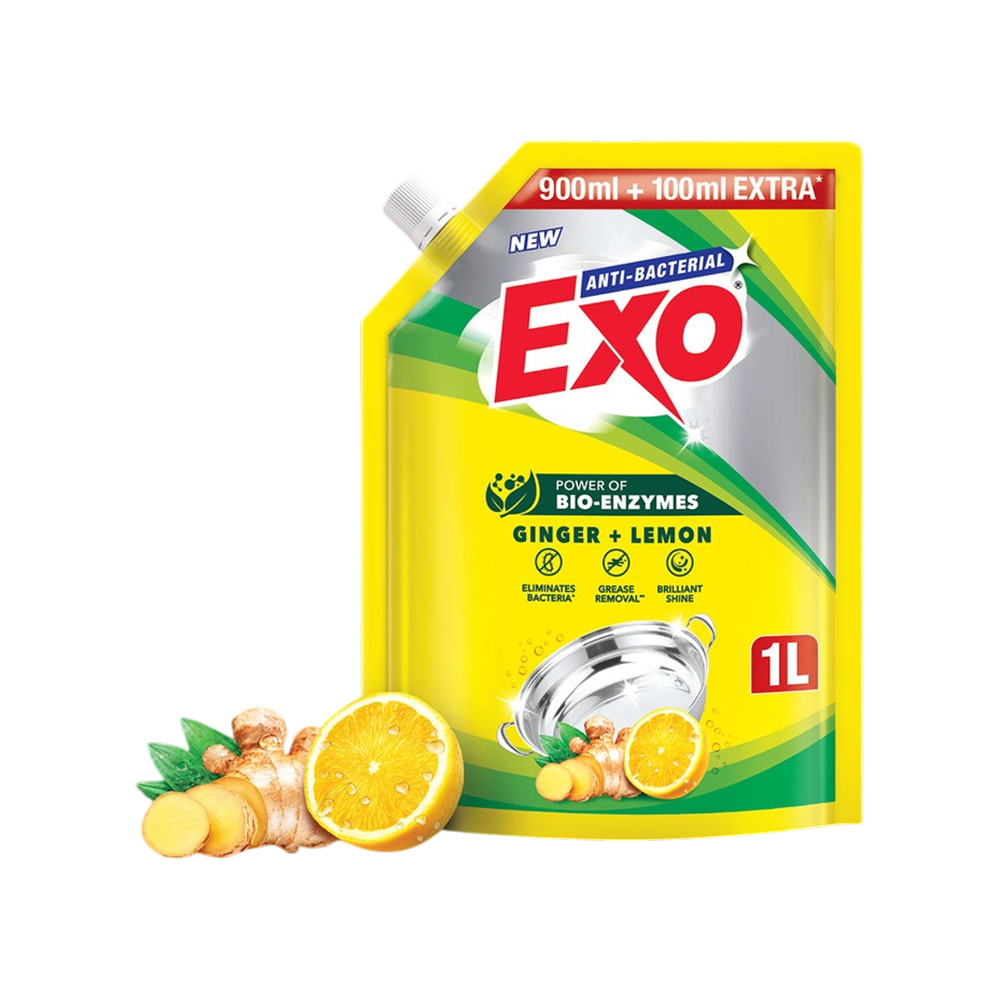 Exo Anti Bacterial Ginger + lemon Dishwash Gel Price - Buy Online