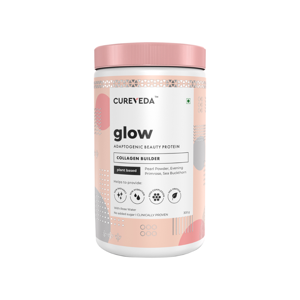 cureveda veg collagen + glutathione Cureveda Vegan Glow Collagen Booster - Pearl Powder Price
