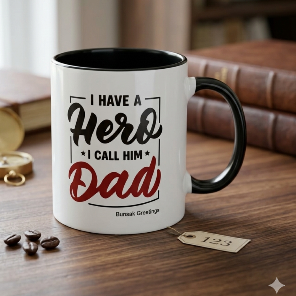 Bunsak Premium Fathers Day Special Coffee Mug (Porcelain) Price