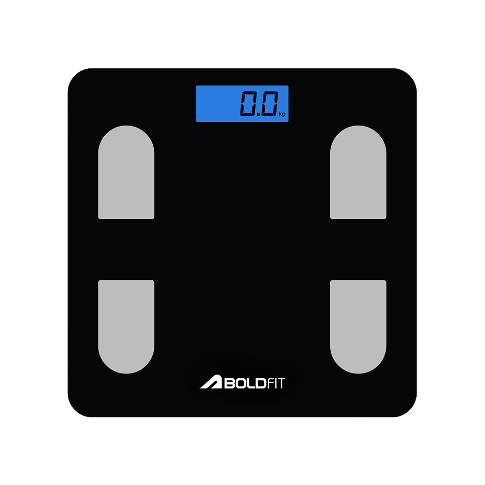 Boldfit Supreme Digital Weighing Scale Black