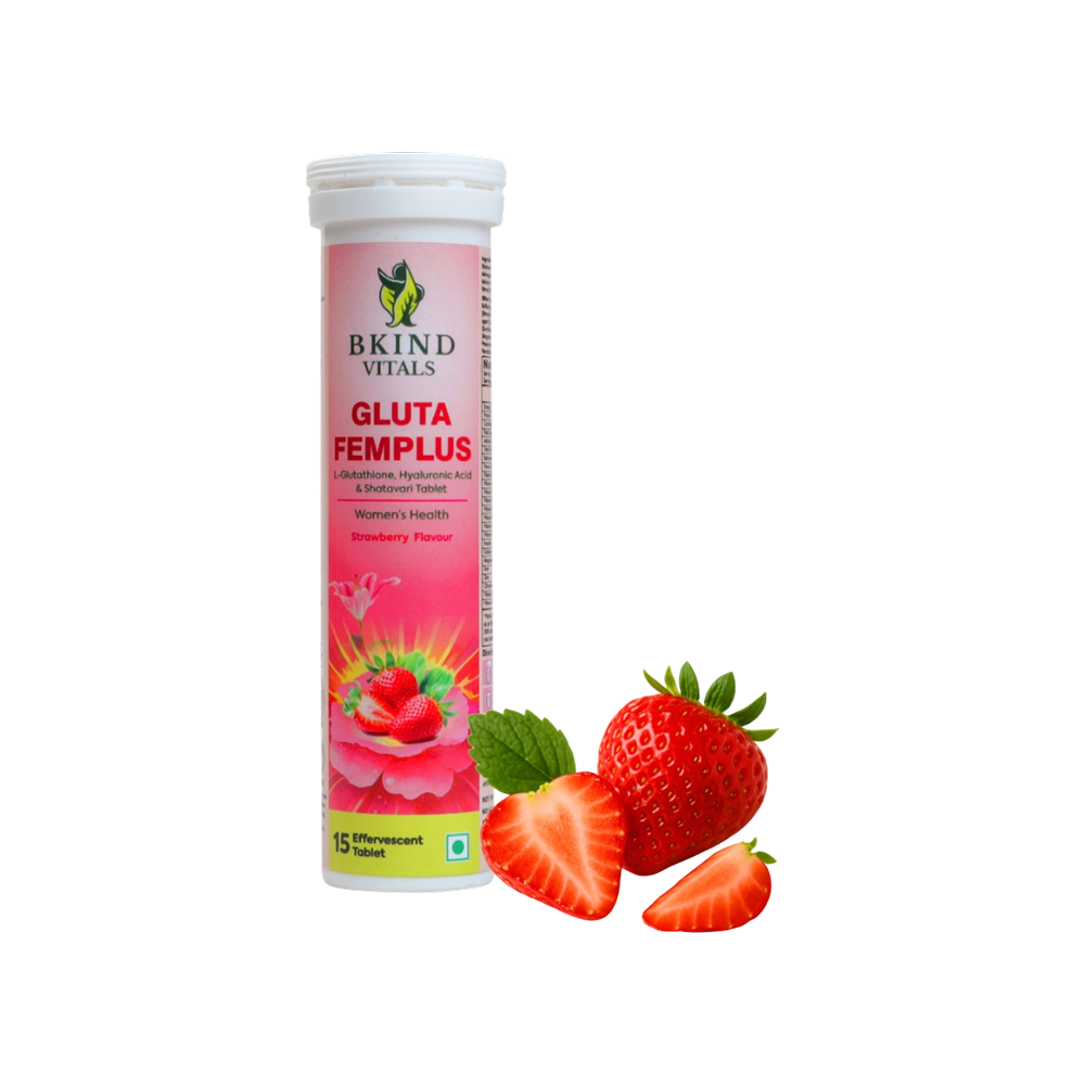 shatavari glutathione Bkind Vitals Gluta Femplus Glutathione Effervescent Tablets Price
