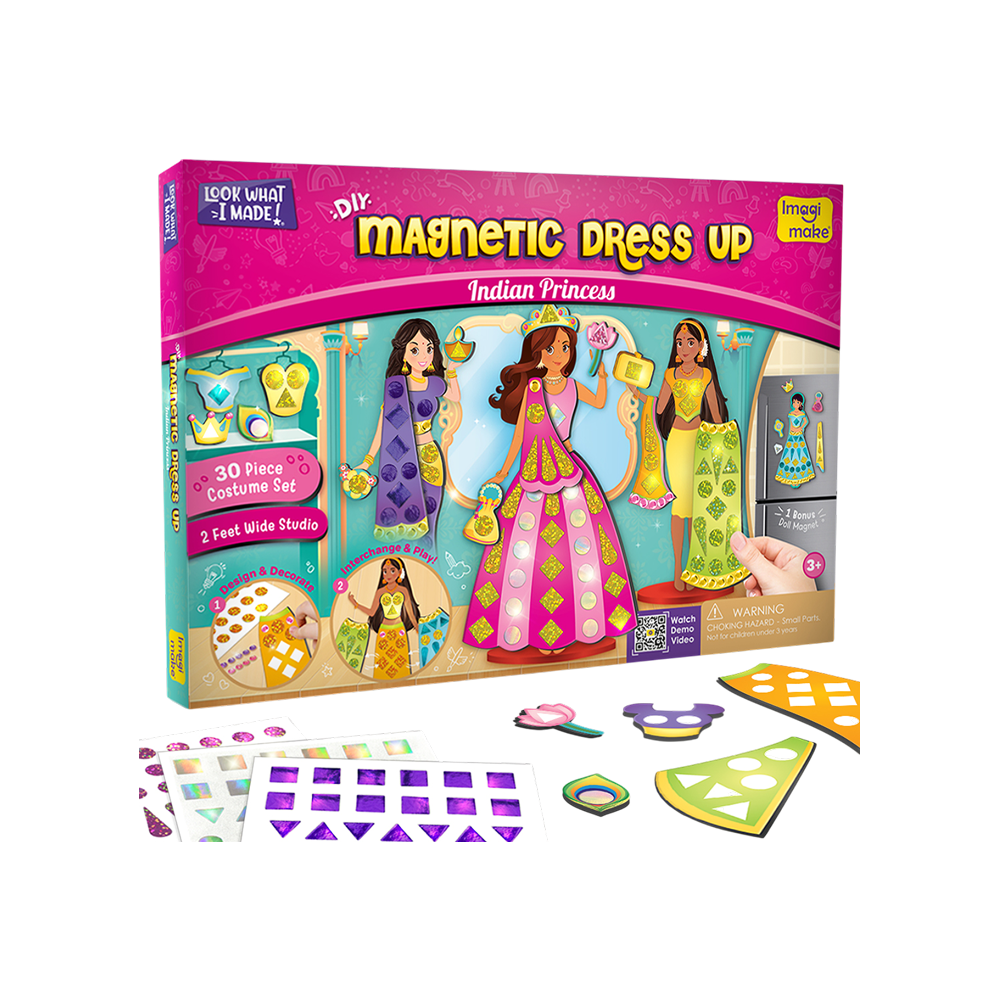 Imagimake DIY Magnetic Dress-Up Doll Playset (Indian Princess) Price - Buy  Online at 749 in India