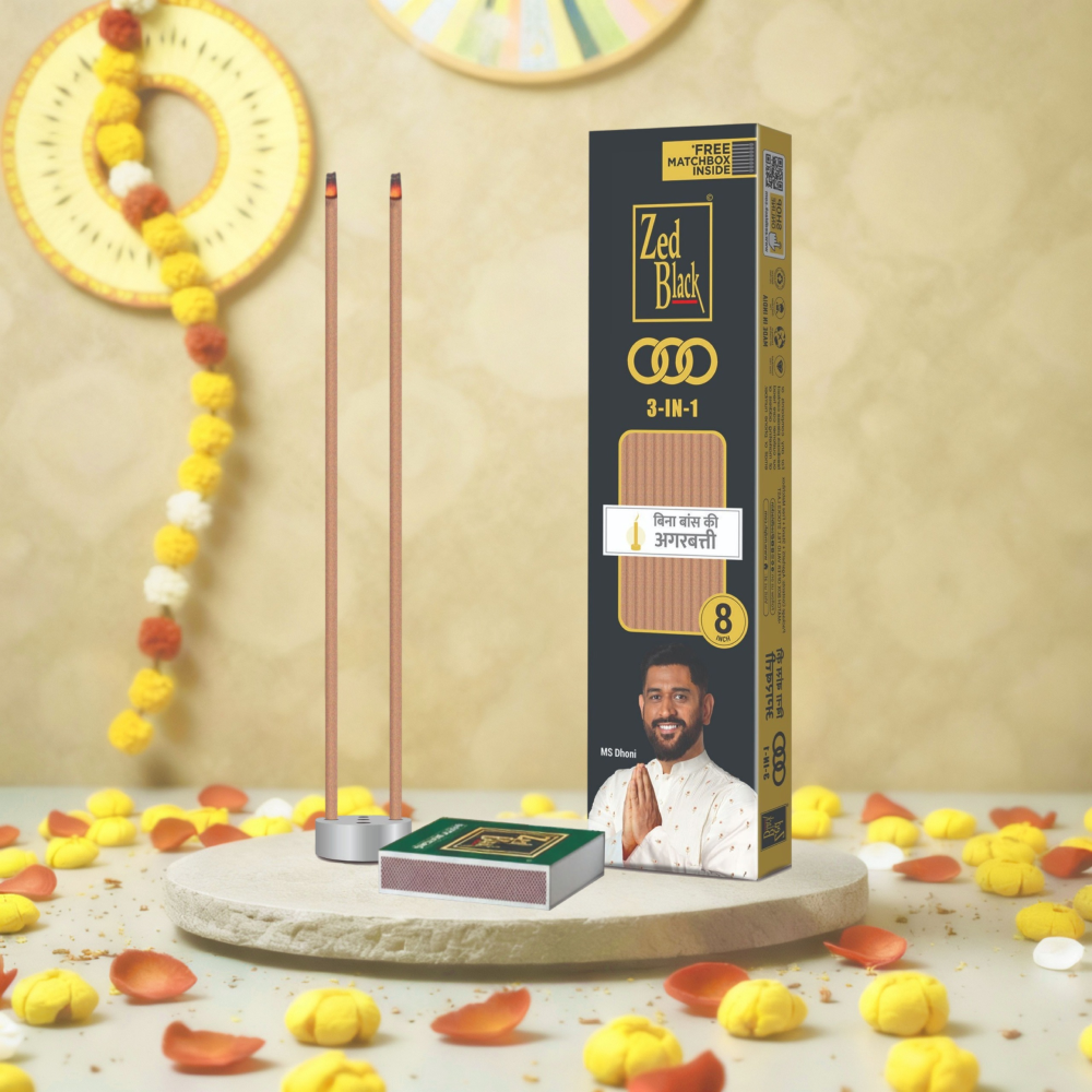 Zed Black 3-in-1 Bambooless Incense Sticks / Agarbatti Price - Buy