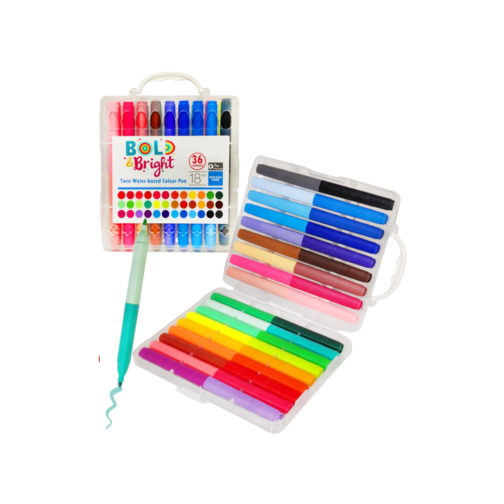 Funblast Watercolor Sketch Pens Funblast Watercolor Sketch Pens Washable Water Colour Pens,Colour Sketch  Pens Set For Kids, Cute