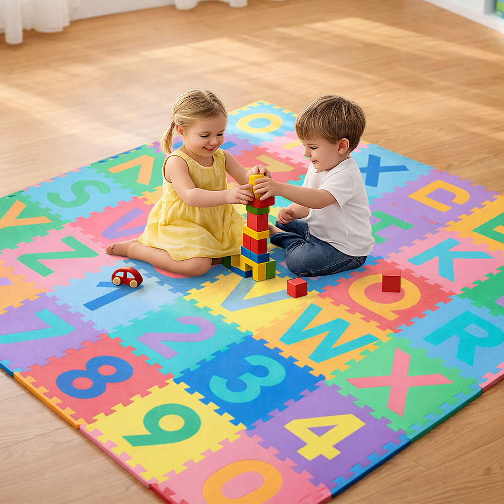 Toyshine Alphabet & Numbers Floor Puzzle Baby Play Mat Price - Buy