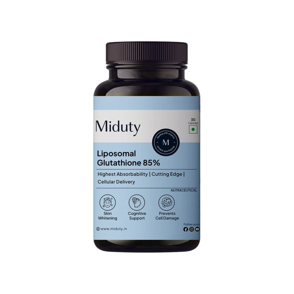 oral glutathione skin whitening clinical trial Miduty Liposomal Glutathione 85% Supplement Price