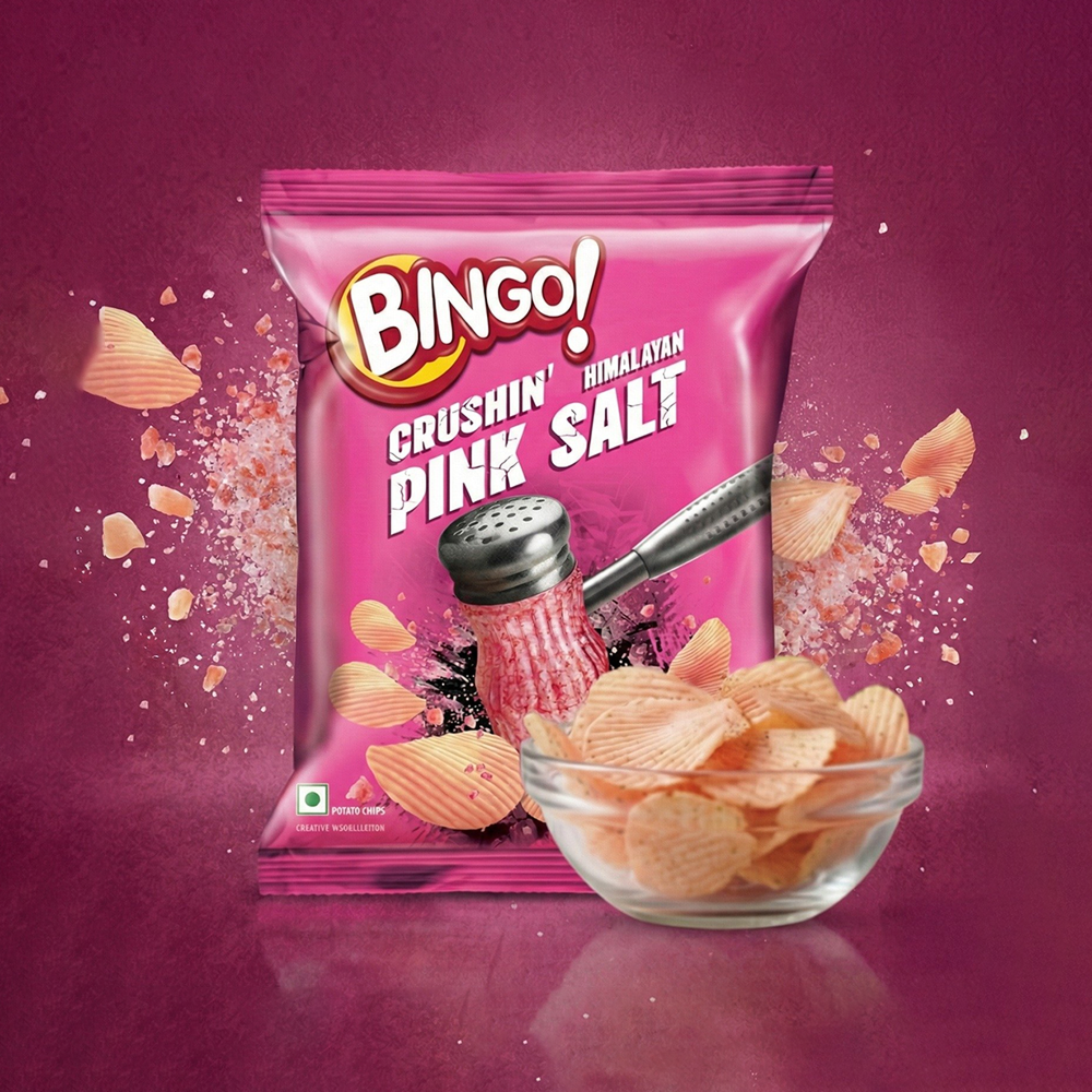 Bingo Crushin' Himalayan Pink Salt Potato Chips Price - Buy Online