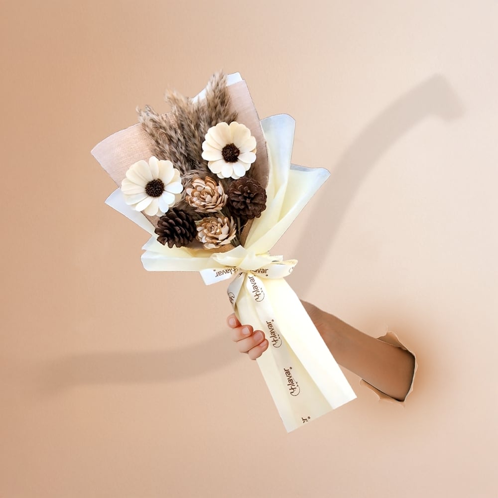 Phlavar Rustic Dried Flowers Bouquet with Fragrance Spray Price