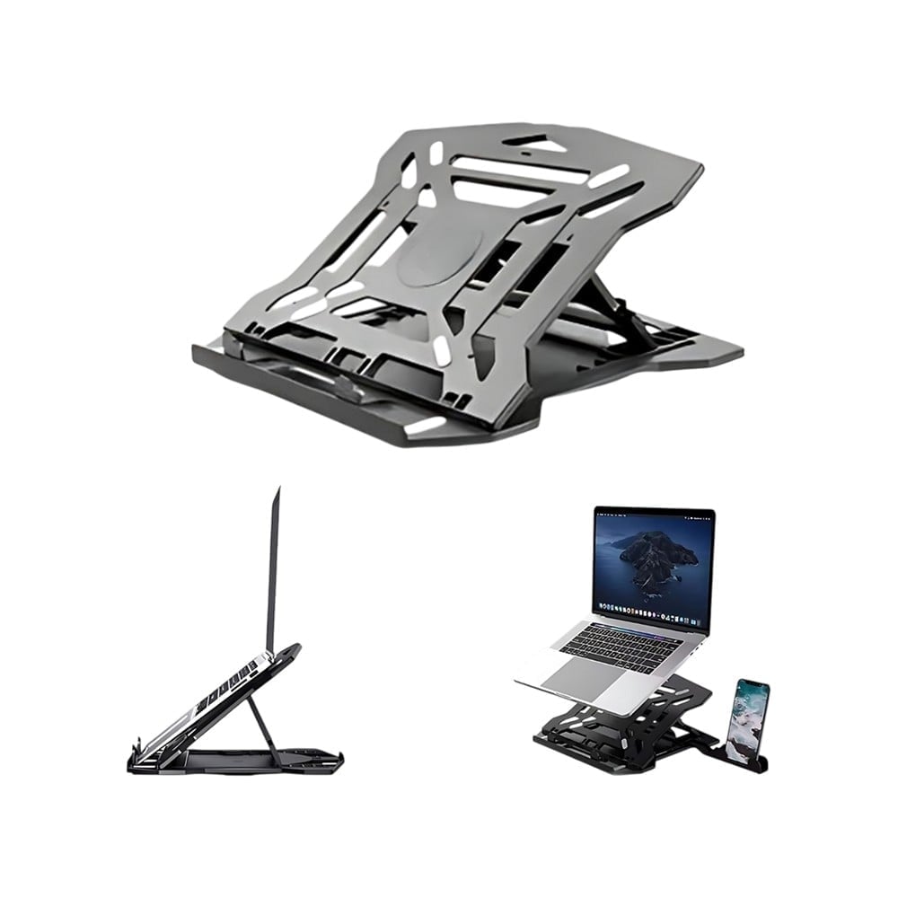 Zedak ABS 2-in-1 Adjustable Laptop Stand (Black) Price - Buy