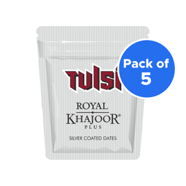 tulsi royal khajoor is tobacco or not Plus  Silver Coated Dates with Cardamom Buy Tulsi Royal Khajoor Plus