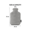 NEA Rubber Hot Water Bag with Soft Cover (Grey) Price - Buy Online at ...