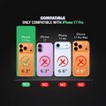 VEROX iPhone 17 Pro & 18 Pro Mobile Cover (Black, Transparent) Price ...