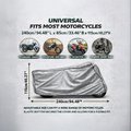 Motorbotz Universal Scooty & Bike Cover (Reflective Silver) Price - Buy ...