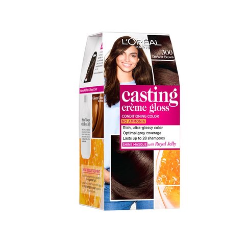 L‘Oréal Casting Creme Gloss – Dunkelbraun, Ohne Ammoniak, Für Strahlendes, Langanhaltendes Farbergebnis