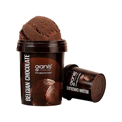 Giani's Belgian Chocolate Ice Cream Tub Price - Buy Online at Best