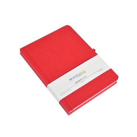 Worldone Flexi Pocket Single Line Diary Small B6 224 Pages Red Worldone flexi pocket single line diary small b6 224 pages red