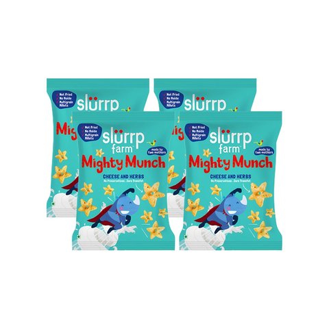 Munch Puffs Slurrp Farm Mighty Munch Cheese and Herbs Puffs - Pack of 4 Price - Buy ...