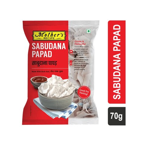Mother's Recipe Sabudana Papad Price - Buy Online at ₹31 in India