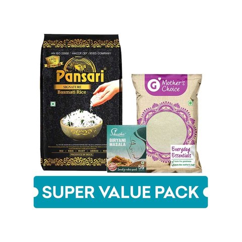 Pansari Signature Basmati Rice - Free Shasha Biryani Masala 50 g Inside ...