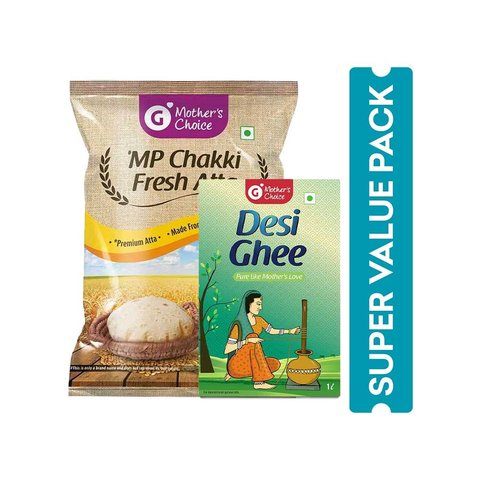 GMC MP Chakki Fresh Atta + Desi Ghee Combo Price - Buy Online at Best ...