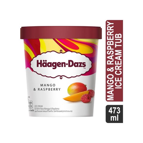Mango And Raspberry Ice Cream Haagen-Dazs Mango & Raspberry Ice Cream Tub Price - Buy Online at Best ...