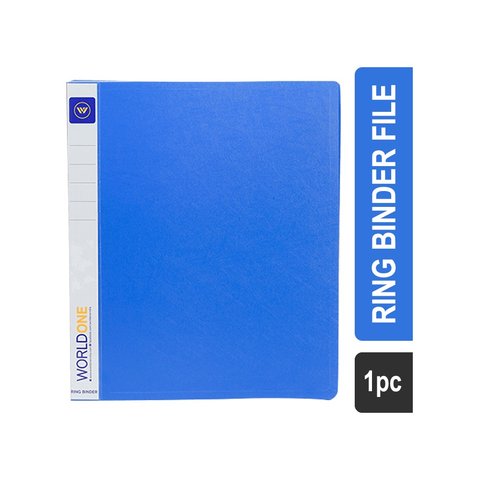 File Rib Folder World One Worldone Ring Binder File (Blue) Price - Buy Online at ₹170 in India