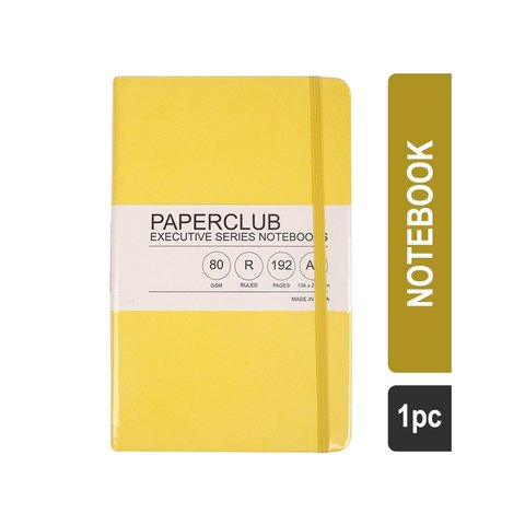 Color Club Notebook Paper Club Executive Series Square Line Notebook (192 Pages, Yellow ...