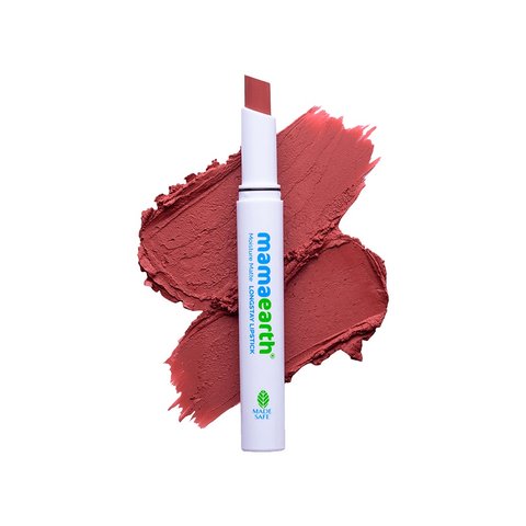 Mamaearth Moisture Matte Longstay Lipstick (Carnation Nude) Price - Buy