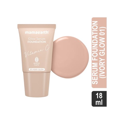 Mamaearth Glow Serum Foundation (Ivory Glow 01) Price - Buy Online at ...
