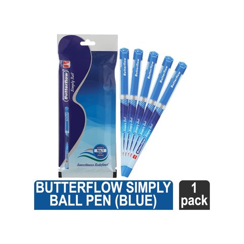 Butterflow Ink BIC Cello Butterflow Simply Ball Pen (Blue) Price - Buy Online at Best ...