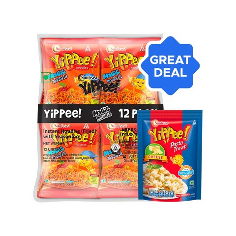 Yiepee Sunfeast Yippee Magic Masala Instant Noodles + Sunfeast Yippee Instant ...