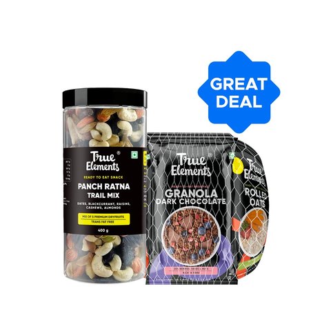 True Elements Elements Breakfast Combo - Oats & Cereal + Elements Panch ...