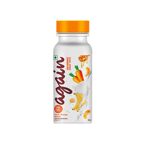 Again Carrot, Orange, Banana Yogurt Drink (No Added Sugar) Price Buy
