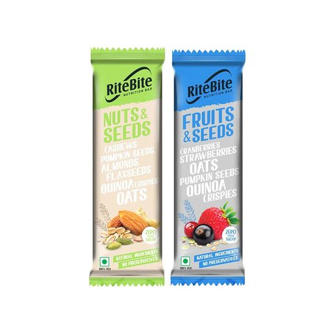 RiteBite Fruits & Seeds + Nuts & Seeds Nutrition Bar Combo Price - Buy ...