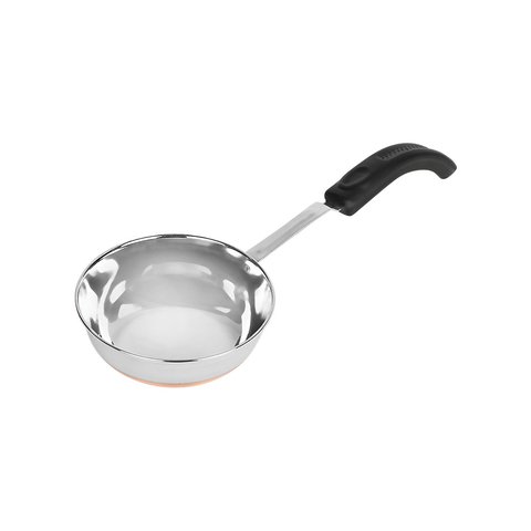 GHH Copper Bottom Tadka Pan (Stainless Steel, 160 ml, 9.5 cm, Grey