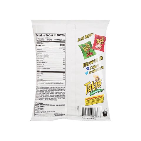 Takis Guacamole Tortilla Chips Price - Buy Online at ₹690 in ...