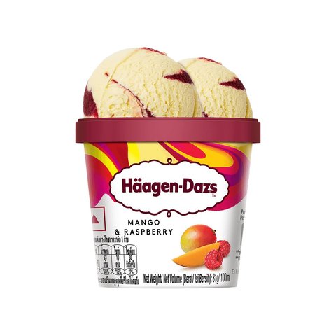 Mango And Raspberry Ice Cream Haagen-Dazs Mango Raspberry Ice Cream Cup - Pack of 2 Price - Buy ...