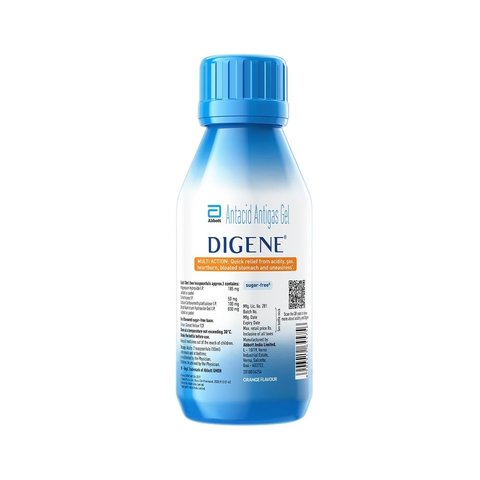 Digene Gel Acidity & Gas Relief Sugar Free Orange Flavour Price - Buy ...