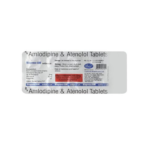 Biopress AM Strip Of 10 Tablets Price - Buy Online at ₹39 in India