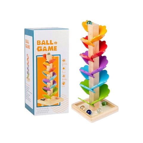 Kidology Wooden Montessori Ball Run Ramp Toy for Kids Price - Buy ...