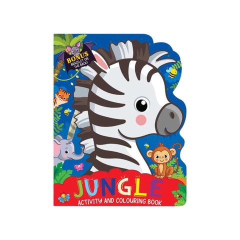 Die-Cut Jungle Animal Activity Coloring Book for Kids Price - Buy ...