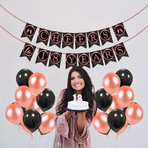 18th Birthday Banner by Zyozi Price - Buy Online at Best Price in India