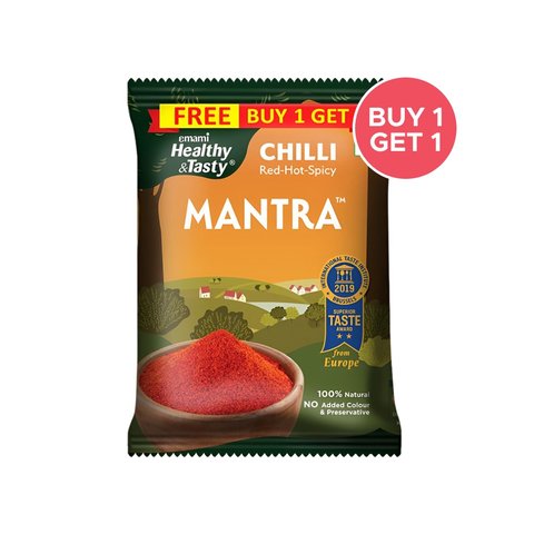 Emami Healthy & Tasty Mantra Chilli Powder - Buy 1 Get 1 Free Price ...