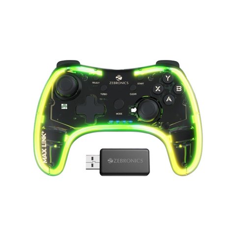 Zebronics Controller Buttons Zebronics Max Link + Wireless Gaming Controller (Black) Price - Buy ...
